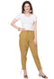 Slub Cotton Regular Fit Trouser Pant