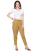Slub Cotton Regular Fit Trouser Pant