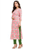 Beige Pure Cambric Cotton Jaipuri Printed Kurti