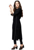 Black Pure Cambric Cotton Jaipuri Embroidered Kurti