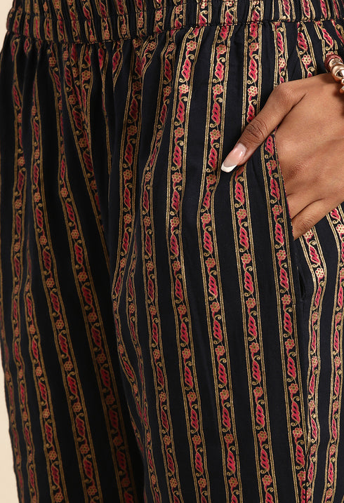 Pure Cambric Cotton Printed Kurta Set With Dupatta