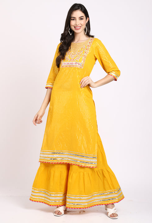 Rajnandini Pure Cotton Kurta Set With Dupatta