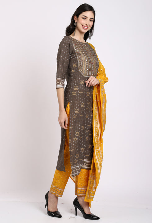 Rajnandini Pure Cotton Kurta Set With Dupatta