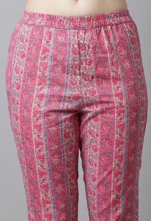 Pure Cotton Hand work Kurta Set With Dupatta