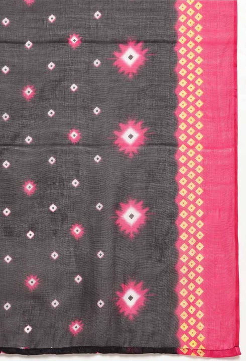 Rajnandini Magenta Cotton Blend Printed Salwar Suit