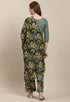 Rajnandini Olive Green Cotton Blend Printed Salwar Suit