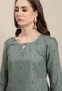 Rajnandini Olive Green Cotton Blend Printed Salwar Suit