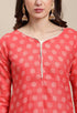 Rajnandini Peach Cotton Blend Printed Salwar Suit
