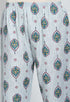 Rajnandini Navy Blue Cotton Blend Printed Salwar Suit