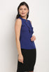 Royal Blue Polyester Solid Top