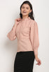 Dusty Pink Polyester Solid Top