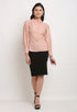 Dusty Pink Polyester Solid Top
