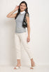 Grey Georgette Solid Top