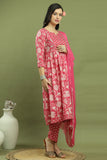 Rajnandini Women's Pure Cotton Floral Printed Kurta & Pant With Dupatta