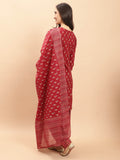 Maroon Cotton Printed Ready to Wear Patiala Salwar Suit