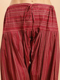 Maroon Cotton Printed Ready to Wear Patiala Salwar Suit