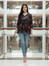 Blooming Casual Chic Cotton Jaipuri Printed Short Top