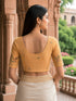 Rajnandini Women's Lycra Embroidered Readymade Blouse(BL1117CHIKU0626)
