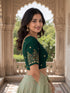 Rajnandini Women's Lycra Embroidered Readymade Blouse(BL1117GREEN0626)
