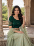 Rajnandini Women's Lycra Embroidered Readymade Blouse(BL1117GREEN0626)