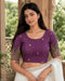 Rajnandini Women's Lycra Embroidered Readymade Blouse(BL1117PURPLE0626)