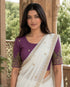 Rajnandini Women's Lycra Embroidered Readymade Blouse(BL1117PURPLE0626)