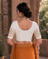 Rajnandini Women's Lycra Embroidered Readymade Blouse(BL1117WHITE0626)