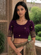 Rajnandini Women's Lycra Embroidered Readymade Blouse(BL1117WINE0626)