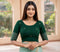 Rajnandini Women's Green Lycra Embroidered Readymade Blouse
