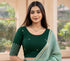 Rajnandini Women's Lycra Embroidered Readymade Blouse(BL6197GREEN0426)