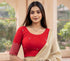 Rajnandini Women's Lycra Embroidered Readymade Blouse(BL6197RED0426)