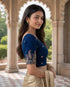 Rajnandini Women's Lycra Embroidered Readymade Blouse(BL6207BLUE0426)