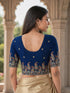 Rajnandini Women's Lycra Embroidered Readymade Blouse(BL6207BLUE0426)