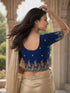 Rajnandini Women's Lycra Embroidered Readymade Blouse(BL6207BLUE0426)