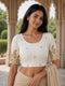 Rajnandini Women's Lycra Embroidered Readymade Blouse(BL6207WHITE0426)