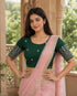 Rajnandini Women's Lycra Embroidered Readymade Blouse(BL6208GREEN0426)