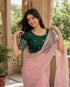 Rajnandini Women's Lycra Embroidered Readymade Blouse(BL6208GREEN0426)
