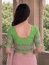 Rajnandini Women's Lycra Embroidered Readymade Blouse(BL6208PISTA0426)