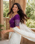 Rajnandini Women's Lycra Embroidered Readymade Blouse(BL6208PURPLE0426)