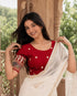Rajnandini Women's Lycra Embroidered Readymade Blouse(BL6208RED0426)