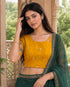 Rajnandini Women's Lycra Embroidered Readymade Blouse(BL6208YELLOW0426)