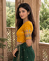 Rajnandini Women's Lycra Embroidered Readymade Blouse(BL6208YELLOW0426)