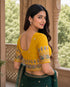 Rajnandini Women's Lycra Embroidered Readymade Blouse(BL6208YELLOW0426)