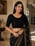 Rajnandini Women's Lycra Solid Readymade Blouse(BL6210BLACK0826)