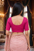 Rajnandini Women's Lycra Solid Readymade Blouse(BL6210PINK0826)