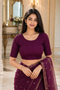 Rajnandini Women's Lycra Solid Readymade Blouse(BL6210WINE0826)