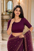 Rajnandini Women's Lycra Solid Readymade Blouse(BL6210WINE0826)