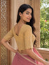 Rajnandini Women's Lycra Embroidered Readymade Blouse(BL6213BEIGE0426)
