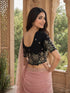 Rajnandini Women's Lycra Embroidered Readymade Blouse(BL6213BLACK0426)
