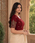 Rajnandini Women's Lycra Embroidered Readymade Blouse(BL6213MAROON0426)